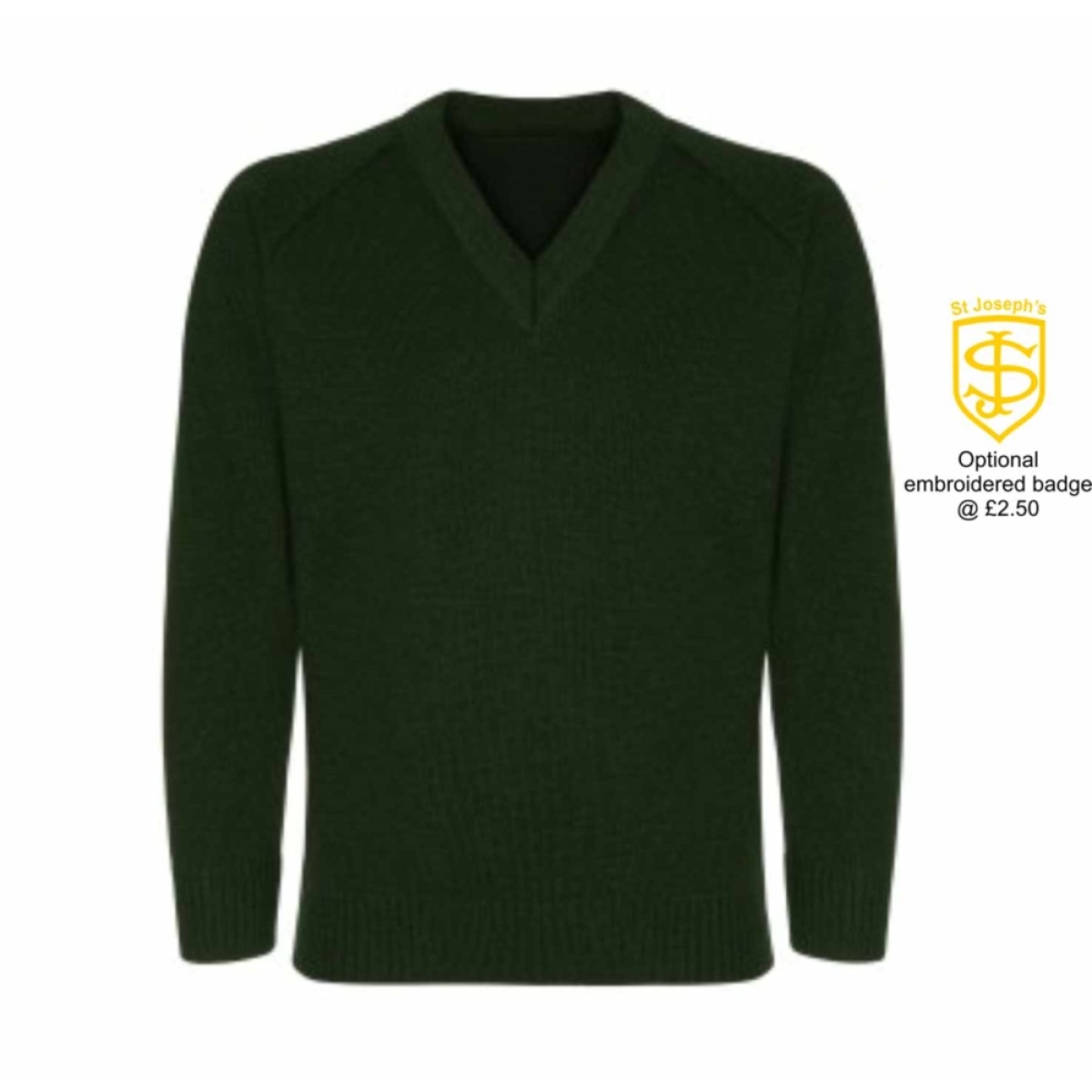 St Josephs Catholic School - Knitted V Neck Jumper, St Joseph's