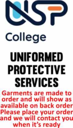 USP College - Uniformed Protective Services