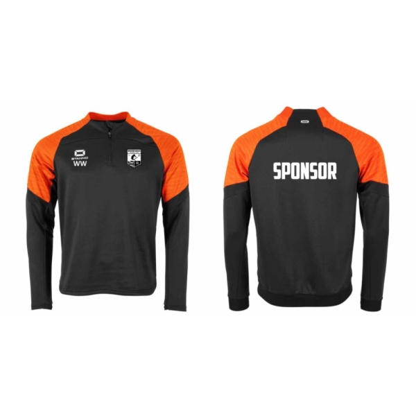 Wickford Wolves - Bolt 1/4 Zip Track Top, Custom Image Product, Wickford Wolves FC