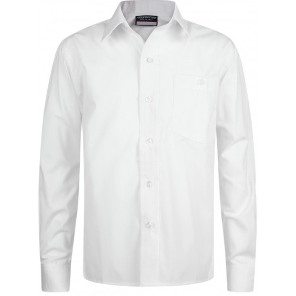 Shirt - White - Twin Pack - L/Sleeve - Innovation, James Hornsby School, Jotmans Hall School, Kents Hill Junior Academy, King John School, Kingston School, Lubbins School, Phoenix School, Thundersley School, Winter Gardens Academy, Beauchamps High School, Shirts & Blouses, Castle View School, Cornelius Vermuyden, Appleton School