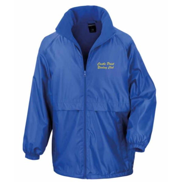 Castle Point Bowling Club - Fleece lined shower jacket, Castle Point Bowling Club