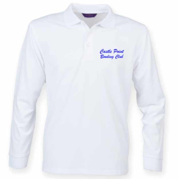 Castle Point Bowling Club - Cool Polo Long Sleeve, Castle Point Bowling Club
