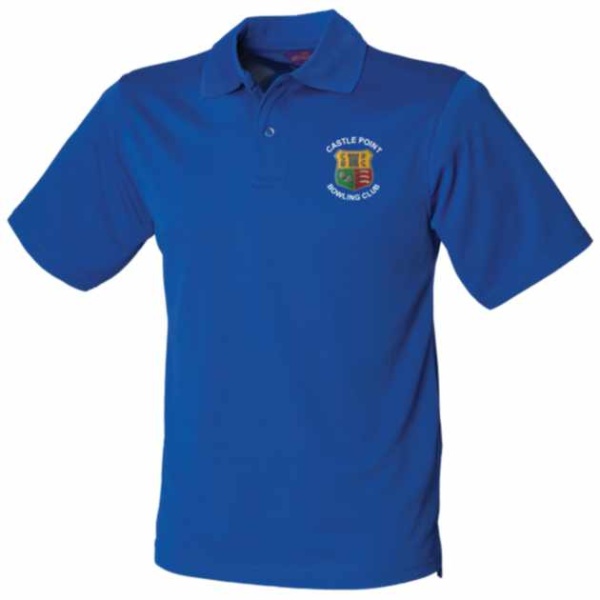Castle Point Bowling Club - Full Badge Cool Polo Unisex, Castle Point Bowling Club