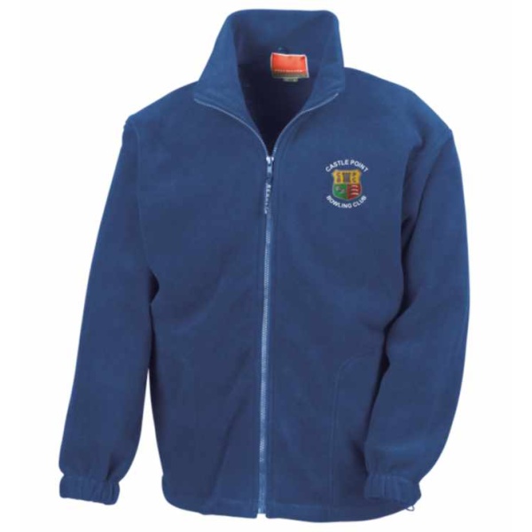 Castle Point Bowling Club - Full badge Polar Fleece Jacket, Castle Point Bowling Club