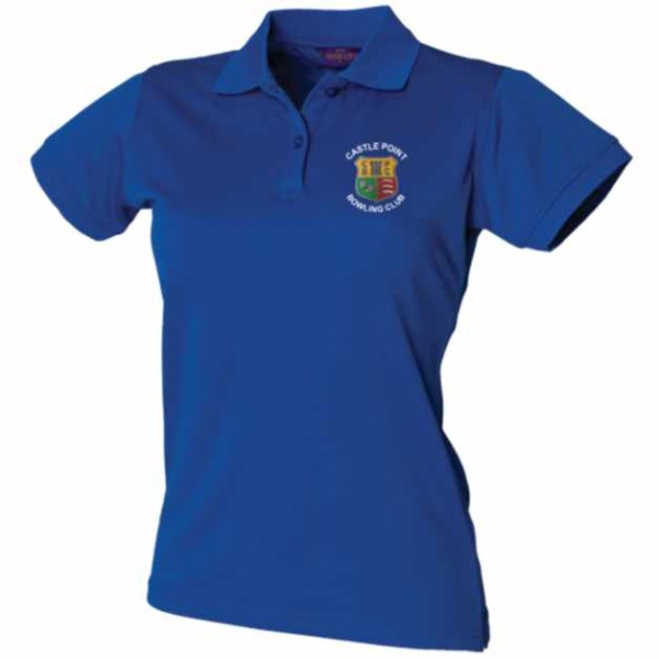 Castle Point Bowling Club - Full Badge Cool Polo Ladies, Castle Point Bowling Club
