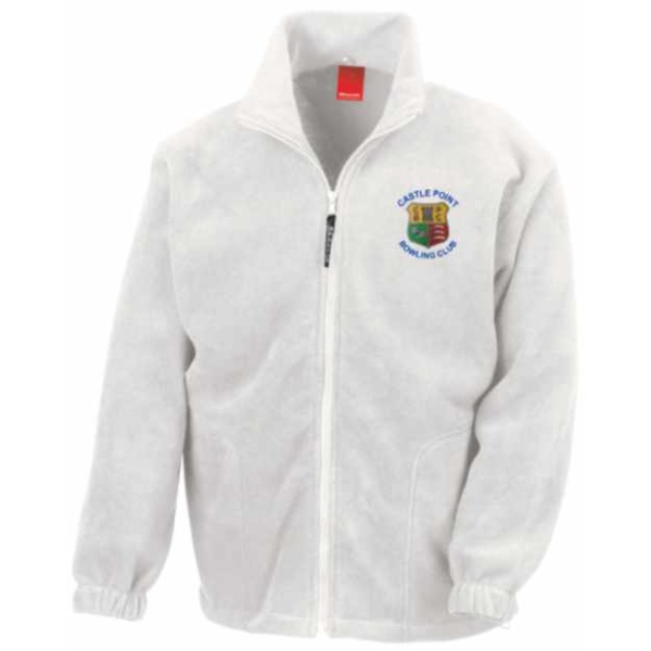 Castle Point Bowling Club - Full badge Polar Fleece Jacket, Castle Point Bowling Club