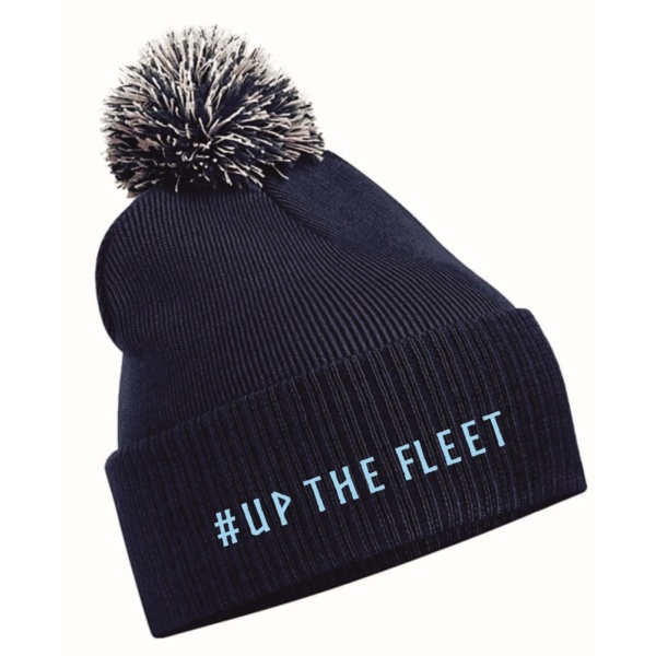 Benfleet FC - UP THE FLEET Knitted Bobble hat, Benfleet FC